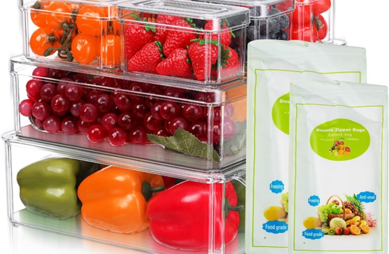 Clear Fridge Organizer Bins for Ultimate Kitchen Efficiency!