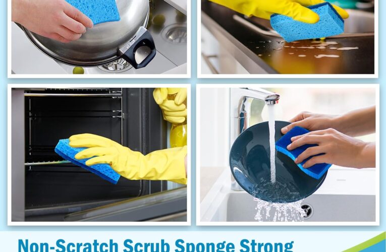 Make cleaning a breeze with our innovative scrub sponge