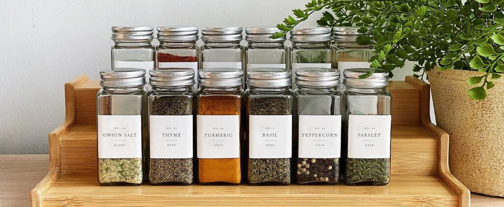 Glass Spice Jars 
