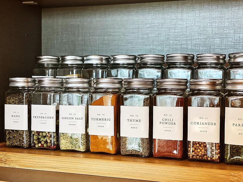 Glass Spice Jars 