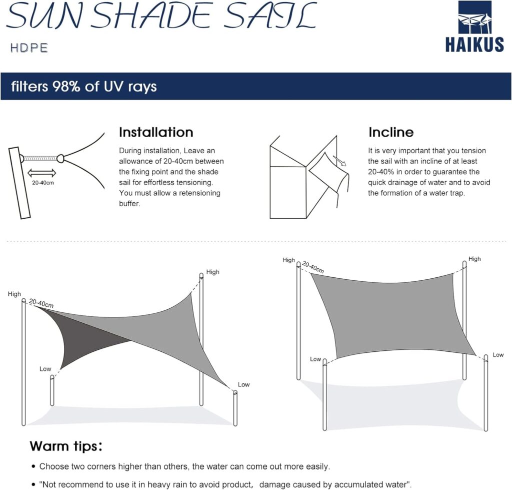 Toldo Vela Rectangular 