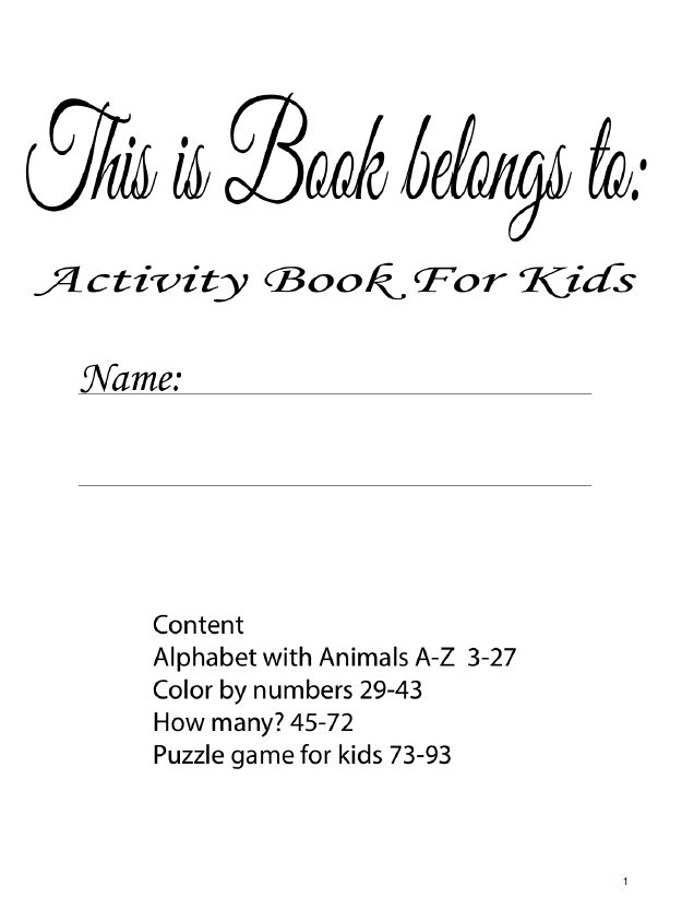 Activity Book