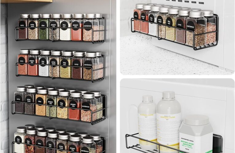 Effortless Kitchen Organization: Magnetic Spice Racks Made Easy