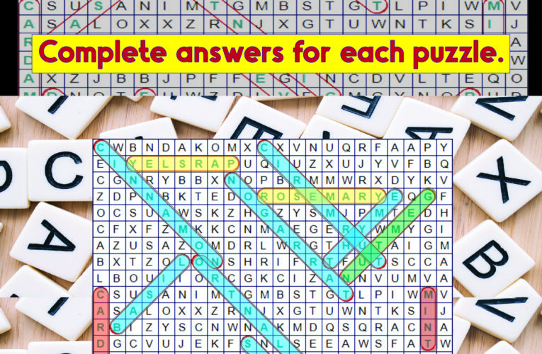 The Best Large Print Word Search Puzzles For Adults