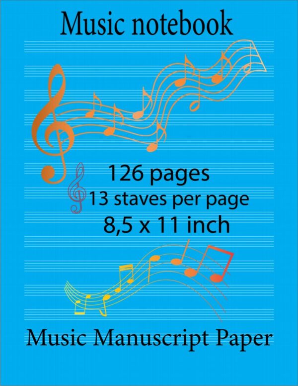 Blank Sheet Music Notebook