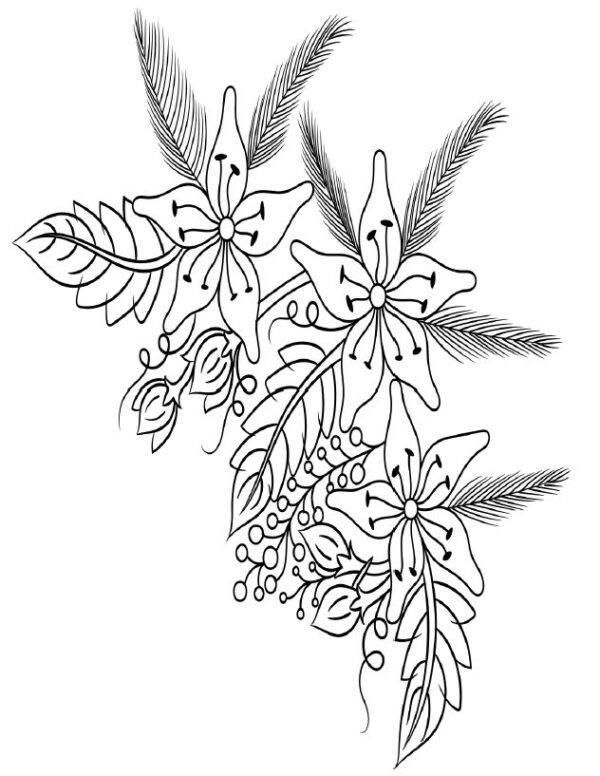 Flowers Coloring Book