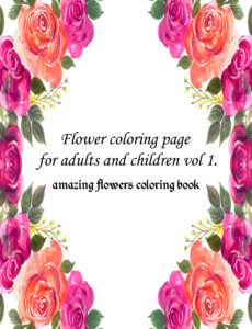 Flowers Coloring Book