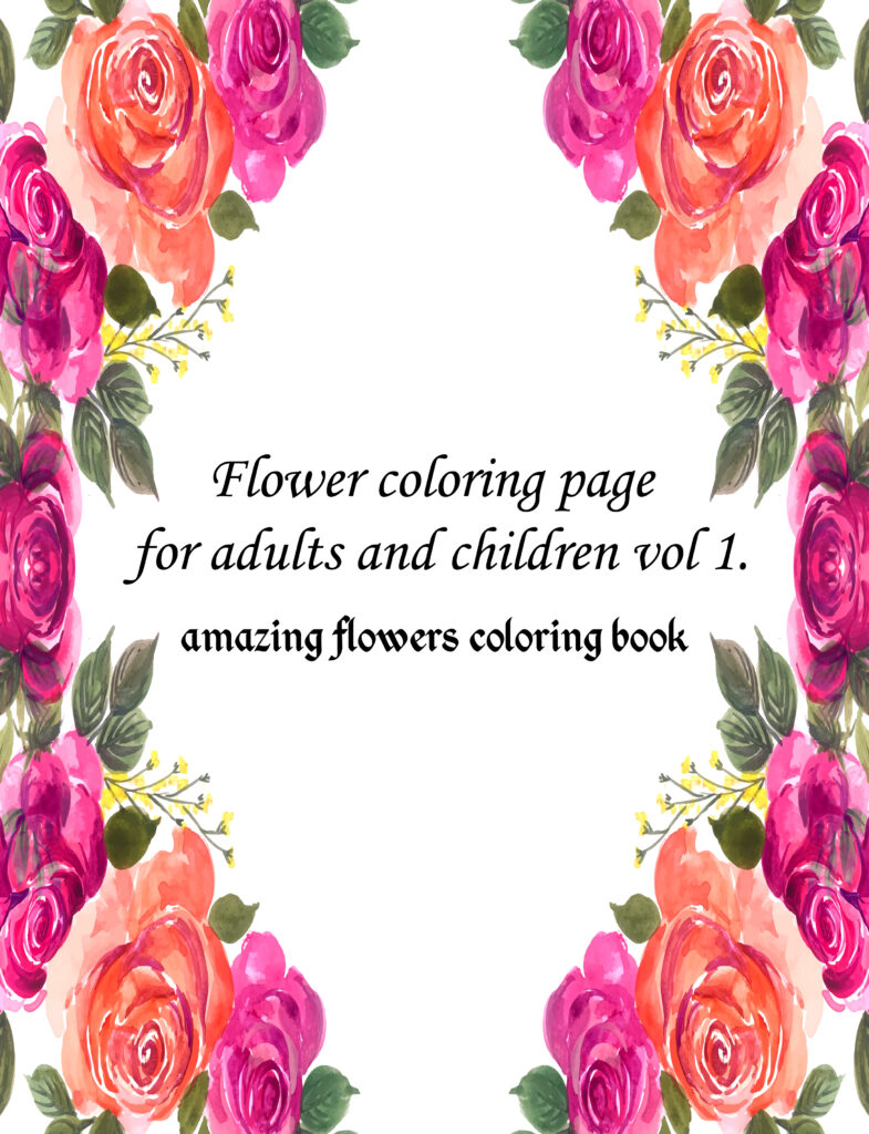 Flowers Coloring Book 