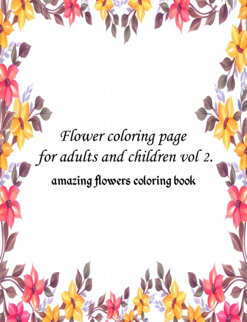 Flowers Coloring Book