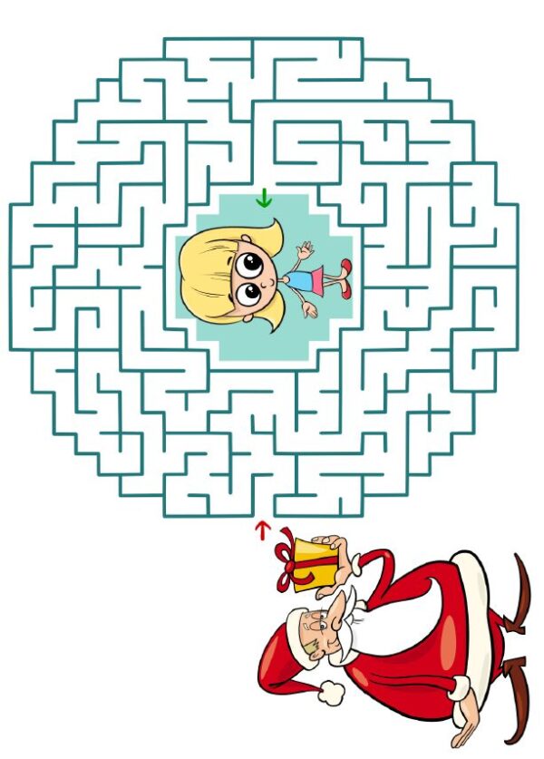 Christmas Maze Book for Kids: The Perfect Gift for Holiday Fun - Image 3