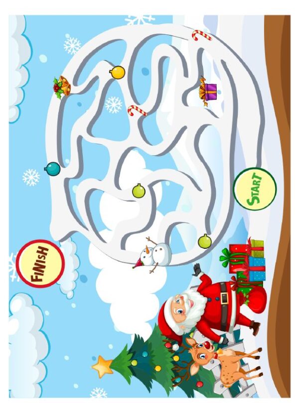 Christmas Maze Book for Kids: The Perfect Gift for Holiday Fun - Image 4