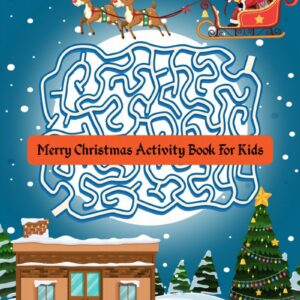 Christmas Maze Book for kids,