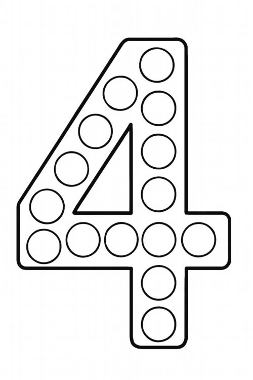 Alphabet Dot Marker number